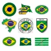 Brasilienkarten -Flagge Vinyl Aufkleber Brasiliencode Br Rio de Janeiro Creative Car Aufkleber Styling Motorrad wasserdichte Abziehbild KK13cm