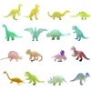 16pcs/set luminoso giurassico noctilucenti giocattoli di dinosauro bagliore nei dinosauri scuri Glow Party Supplies