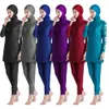 Maillots de bain musulmans Femmes Couverture complète Burkini Hijab Swabsuit Costumes de natation élastique Modest