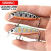 Mini Minnow Fishing приманка 50 мм 48 г затопление Pesca Peche форель Wobbler жесткая приманка Carp 240401