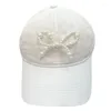 Ball Caps Outdoor Sports Hat Mountain Camping con Pearl 3D Bow Girl Regolable