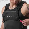 Sportzakken Waterdicht ontwerp Heren Bagage 2023 Nieuwe Unisex Bagage Multi Functionele tactische tanktop Backpack Taistpack Heren Y240410