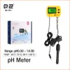 Medidor de temperatura on -line Medidor portátil LCD Digital Water 0,01ph Meter Tester ACODIMETER Aquário Monitor de qualidade com luz de fundo