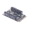 Karten für Karten mini pcie pci express zu 4 Ports SATA 3.0 Converter SSD HDD SATA3 Controller Expansion Card Sata Multiplikator