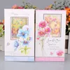 8pcs/set Greeting Card with Envelopes Flower Mother's Day Best Wishes Blank Thank You Gift Cards