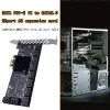 Kort PCIe SATA Adapter Mining 20/16/12/6/4 portar SATA 6GB till PCI Express Controller Expansion Card PCIe till SATA III Converter för PC