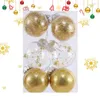 Dekoracja imprezy 6PCS Clear Balls Decor Choinka Wakacyjna ozdoba 6 cm Xmas Bombs Ozdoby DIY Crafts Ball do dekoracji