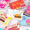 Carte de joyeux anniversaire cadeau de carte de vœux colorée pour les enfants fête d'anniversaire