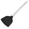 1pc Silicone Heat Resistant Cooking Spatula Kitchen Turner With Metal Handle Cooking Tools Accessories Kitchen Utensil