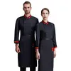 Chef's Jacket Long-sleeved Food Service Uniform Autumn and Winter Hotel Canteen Workclothes Cake Baker Cooking Kitchen Tooling