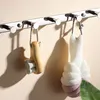 Taicute T Chrome Robe de salle de bain Crochets Hordeau de serviette de serviette à vêtements muraux de mouche à linge en acier d'accessoires de rack en acier pour salle de bain