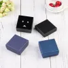 Multicolor 7x7x3cm sieradenboxen voor verpakking oorbel Joodsige doos Geschenkkartbordboxen Diy sieraden Display Opslag Pakbox