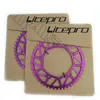 Liepro 48T 50T 130bcd Chaîne roue d'alliage violet en alliage carié pour le 8/9/10 Speed Pliage Bike Road Bicycle Crankset