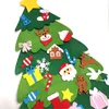 Kids Felt Christmas Tree Santa Claus Snowman Merry Christmas Decorations For Home Navidad 2022 New Year Christmas Ornament decor