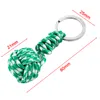 New Key Chain Military Parachute Woven Rope Ball Keychain Paracord Lanyard Key Ring Monkey Fist Key Chains Outdoor Survival Tool