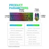 Combos Rainbow Backbeleuchtung mechanischer Gaming -Tastatur und Maus -Sets für PC -Laptop -Player