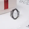 Zhenrong Wish Vintage Moonstone Ring Thai Punk Style exagéré bijoux en gros