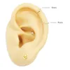 925 Sterling Silver Diamètre Inner 6 mm Ear Piercing Cartilage Helix Tragus Piercing Jewelry Pircing Oreja Cartilago