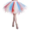 Saias Mulheres Mini Fairia Tulle Salia Pleated Dance tutu feminino lolita anetticoat jupe femme Party Puffy adulto