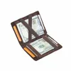 Contact's Magic Wallets Echte Leder Männer schlanke Brieftaschen RFID -Kartenhalter Mey Clip Ultra dünner kleine Mini -Brieftaschen für Männer Geschenk 75 kW#