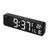 LED Digital Alarm Clock Luminous Desktop Timer Temperature Display Table Clock with Music LED Desktop Digital Clock