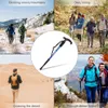 Trekking Poles Hiking Walking Sticks T Grip Mountaineering Backpacking Crutch Aluminum Alloy Anti-shock Portable Skiing Cane