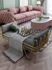 Gy Light Luxury Nordic Chaise 침대 가구 현대 미니멀리스트 침실 정품 가죽 침대 엔드 의자 직물 소파 스텝