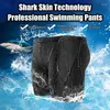 Heren zwemkleding heren jammers voor zwemmen trekkoord mannen zwemmen imitatie sharkskin shorts