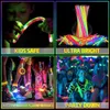 Jouet rave LED 50 / 1pcs de fête Glow Sticks Fluorescence Lumière Glow dans les bracelets foncés Collier coloré Stick Blowing Stick Orday