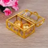 Transparent arrangör Trinket Treasure Storage Mini Home Case Chest Collectibles Desktop Gem Candy Makeup Pirate Jewelry Box