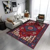 거실 침실 침대 침대 옆 카펫을위한 Boho Morocco Retro Carpet 비 슬립 구역 깔개 붉은 실크 카펫 160x230 세탁 가능한 바닥 매트