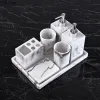 Noordse hars zeepdispenser en mondwater beker set wassen kit hotel hand sanering fles zeep schotel huizen badkamer accessoire set