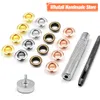 100pcs 5mm Hole Metal Eyelets Grommets with Washer Punch Set Tool Diy Clothes Shoes Belt Cap Bag Tags Leathercraft Accessories