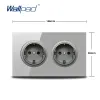 Talpad double eu socket mural standard FRENC SORT ÉLECTE