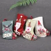 Calzino di Natale porta regalo di Natale Decorazione sospesa da Babbo Natale Ornamenti per ciondoli per bambini Festiva Festiva per casa
