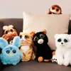 Pouilles en peluche animaux de compagnie fougueux Changements faciaux amusants