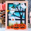 Halloween Ghost Pumpkin Kerstpapier Cut metalen snijden sterft Nieuwe DIY Emboss Stencil Scrapbooking sterft voor kaart maken 2021