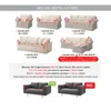 Sofa Cover för vardagsrum med fast färg Elastisk spandex Modern Polyester Corner SOFA Couch Slipcover Stolskydd 1/2/3/4 säte