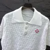 Męskie plus koszulki Polos Polos Haftowane i drukowane letnie zużycie w stylu polarnym z ulicą czysty rozmiar bawełny: S-3XL 7T54E