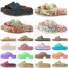 Designer  Sandals Famous Designer Women Men Luxury Slide Flats Thick Bottom Flip Flops【code ：L】Embroidered Printed Jelly Rubber Leather Slippers