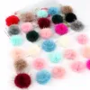 3 cm Pompoms Ball 30 mm prawdziwa norek futra Pompom 30 mm Pom pom, do szycia czapki na klęskę