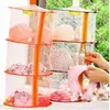 Zipper Bra Drying Basket 3-layer Hanging Net Mesh Storage Basket Bag Hanging Cage Clothes Bra Drying Organizer