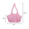 Silicone World World Silicone Storage Cesta del fregadero Soporte de esponja Utensilios Organizador Bolsa Ajustable Snap Baño colgante Cesta de drenaje