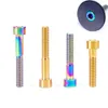 1 PC M6 Titanium Bolts 30/35/40mm Bicycle Headset Fixing Stem Top Cap Ti Screws for MTB BMX Bikes Fastening Bikes Accessories