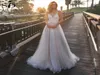 Sodigne S Sexy Straps Spaghetti Lace Top Tulle Tulle Dontrals Vintage Wedding Dress Lace6746958
