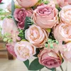 Artificiel 7 tête fausses fleurs de plante Persian Rose Bouquet Mariage Saint Valentin Gift Dining Table maison Décorations de chambre à coucher