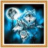 Nowy diament haft haftowy Wolf 3D DIY Daimond Zestaw malarstwa Square Full Rhinestone Wasted Iglework Homedecor Diamond