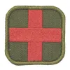 50 x 50 mm de gancho de gancho bordado Tactical Cruz Medic Patch para Bolsa de Backpack de Mochila Bolsa de Primeiros Socorros