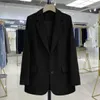 Kvinnors kostymer blazers kvinnor överdimensionerade blazrar rosa små kostym kvinnors kappa avslappnad liten lös koreansk version liten kostym kontor lady casual blazer coat c240410