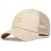 Ball Caps Men Summer Szybki kapelusz na świeżym powietrzu Baseball Cap Three Hafdery oddychające siatkowe regulowane kapelusze Hip Hats Gorras